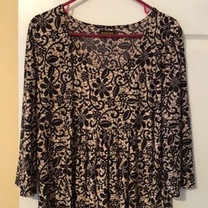 Reborn Black & Ivory Tunic
